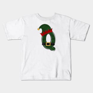 Letter Q - Christmas Letter Kids T-Shirt